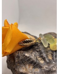 PENDIENTES DE CRISTAL MARINO ARTESANOS