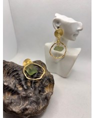 PENDIENTES ARTESANOS DE CRISTAL MARINO