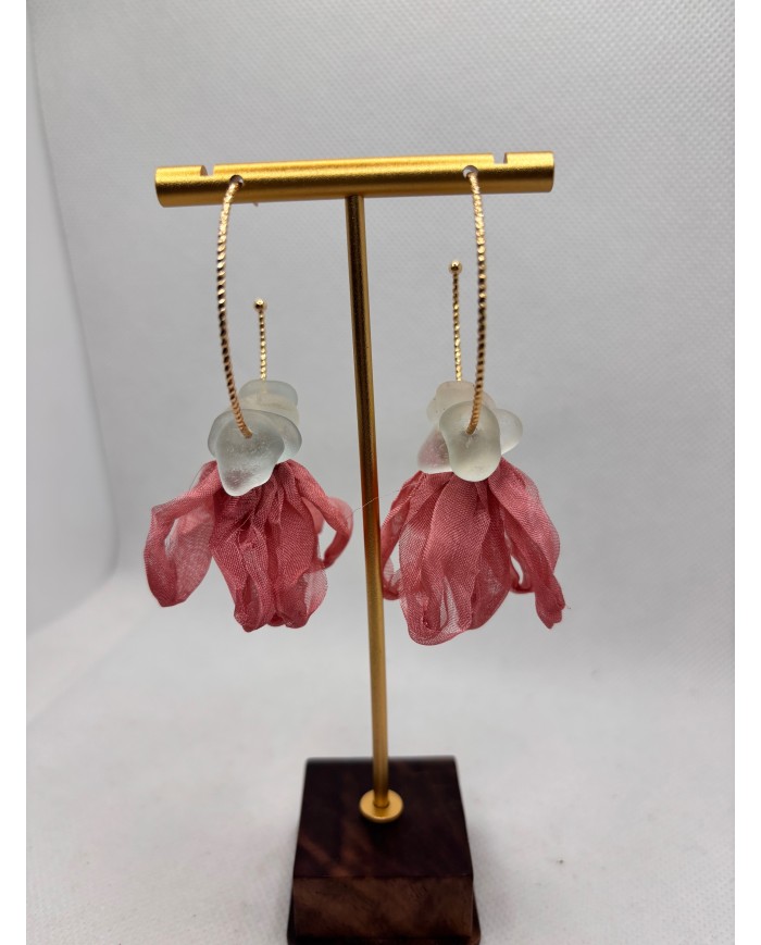 PENDIENTES DE CRISTAL MARINO O LÁGRIMAS DE SIRENA