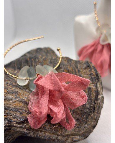 PENDIENTES DE CRISTAL MARINO O LÁGRIMAS DE SIRENA