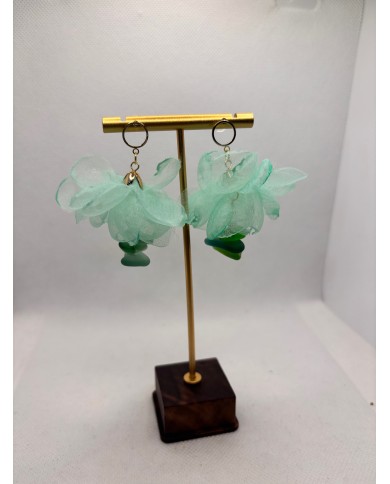 PENDIENTES DE CRISTAL MARINO O LÁGRIMAS DE SIRENA