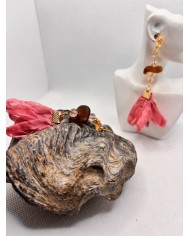 PENDIENTES ARTESANOS DE CRISTAL MARINO