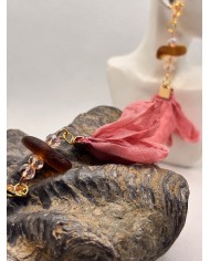 PENDIENTES ARTESANOS DE CRISTAL MARINO