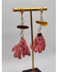 PENDIENTES ARTESANOS DE CRISTAL MARINO