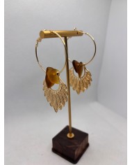 PENDIENTES ARTESANOS DE CRISTAL MARINO