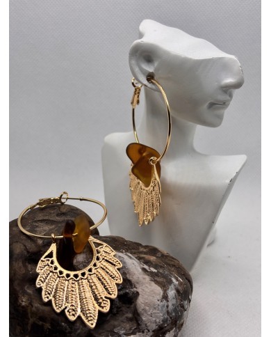 PENDIENTES ARTESANOS DE CRISTAL MARINO