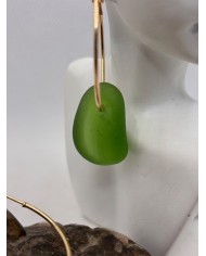 PENDIENTES ARTESANOS DE CRISTAL MARINO