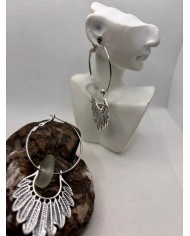 PENDIENTES ARTESANOS DE CRISTAL MARINO