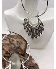 PENDIENTES ARTESANOS DE CRISTAL MARINO