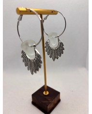 PENDIENTES ARTESANOS DE CRISTAL MARINO