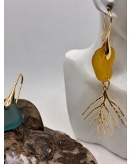 PENDIENTES ARTESANOS DE CRISTAL MARINO