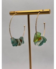 PENDIENTES ARTESANOS DE CRISTAL MARINO