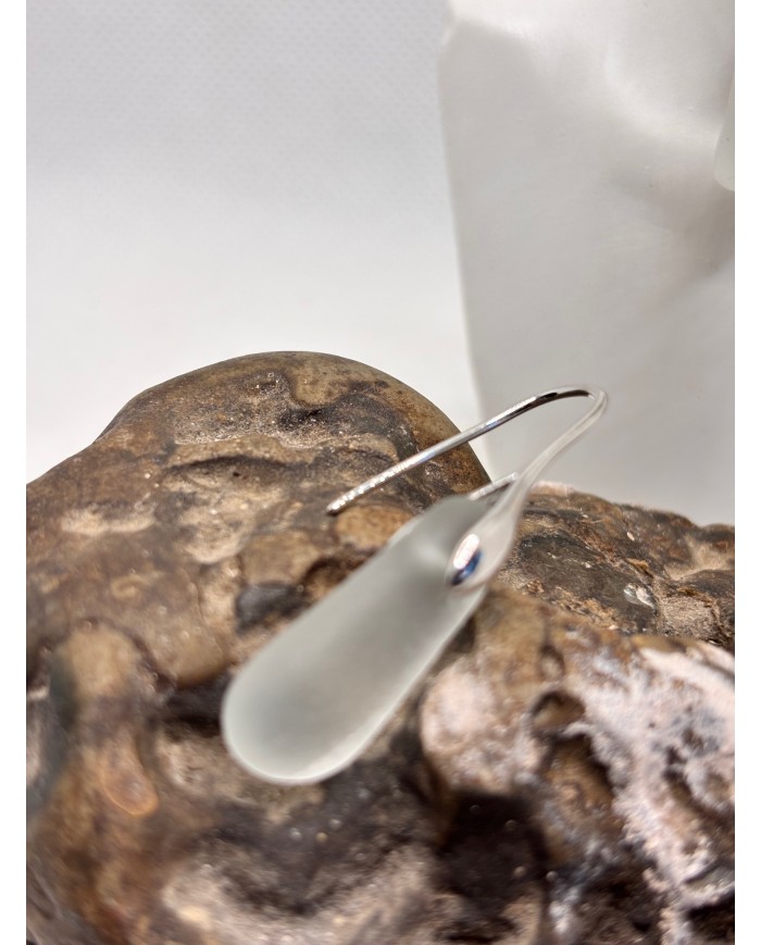 PENDIENTES ARTESANOS DE CRISTAL MARINO