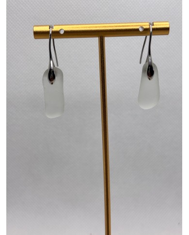 PENDIENTES ARTESANOS DE CRISTAL MARINO