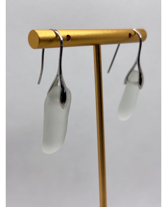 PENDIENTES ARTESANOS DE CRISTAL MARINO