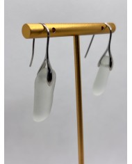 PENDIENTES ARTESANOS DE CRISTAL MARINO