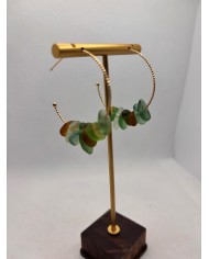 PENDIENTES ARTESANOS DE CRISTAL MARINO