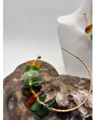 PENDIENTES ARTESANOS DE CRISTAL MARINO