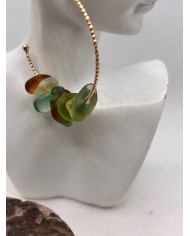 PENDIENTES ARTESANOS DE CRISTAL MARINO