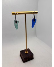 PENDIENTES DE CRISTAL MARINO o lágrimas de sirena