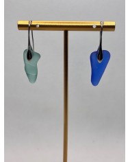 PENDIENTES DE CRISTAL MARINO o lágrimas de sirena