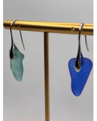 PENDIENTES DE CRISTAL MARINO o lágrimas de sirena