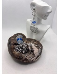 PENDIENTES DE CRISTAL MARINO ARTESANOS