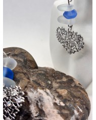 PENDIENTES DE CRISTAL MARINO ARTESANOS