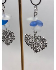 PENDIENTES DE CRISTAL MARINO ARTESANOS