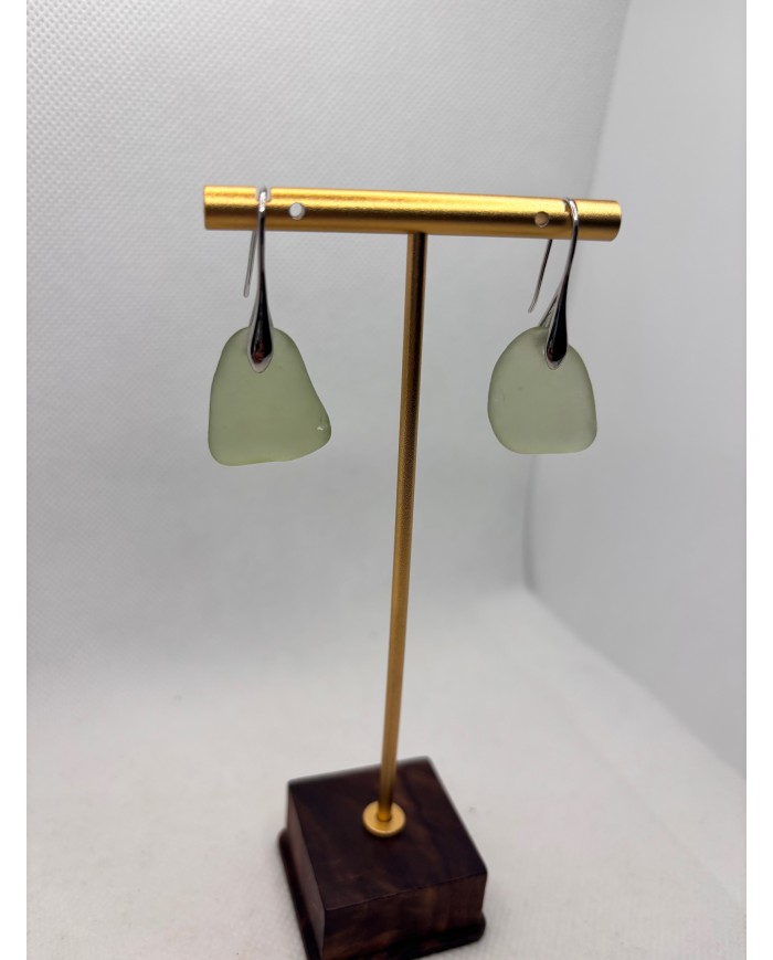 PENDIENTES ARTESANOS DE CRISTAL MARINO ARTESANOS