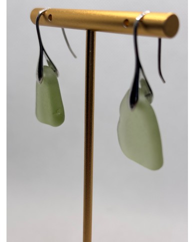 PENDIENTES ARTESANOS DE CRISTAL MARINO ARTESANOS