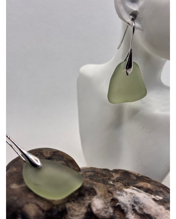 PENDIENTES ARTESANOS DE CRISTAL MARINO ARTESANOS