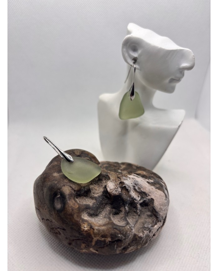 PENDIENTES ARTESANOS DE CRISTAL MARINO ARTESANOS