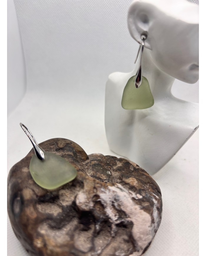 PENDIENTES ARTESANOS DE CRISTAL MARINO ARTESANOS