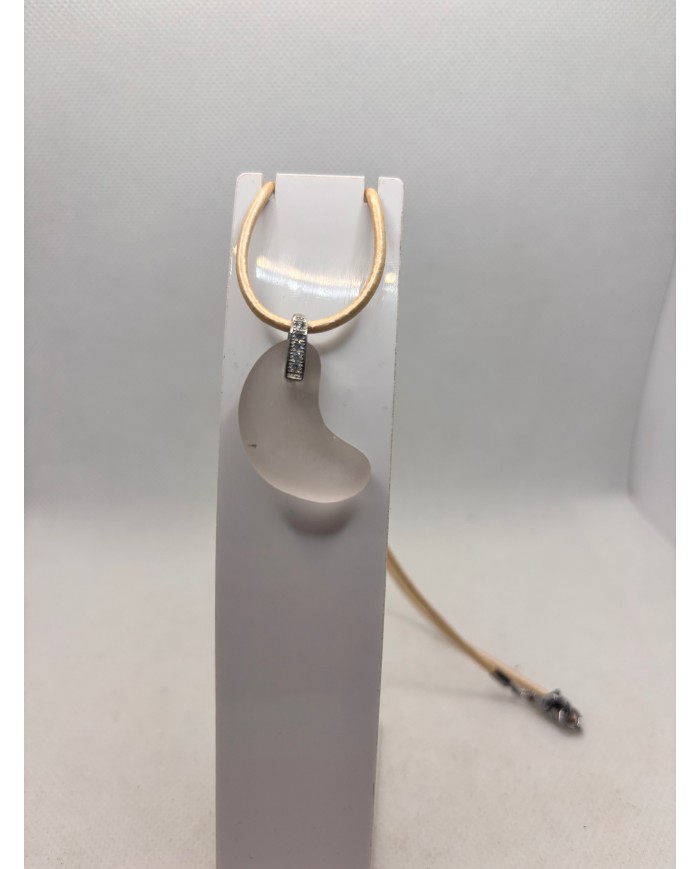 COLLAR ARTESANOS DE CRISTAL MARINO