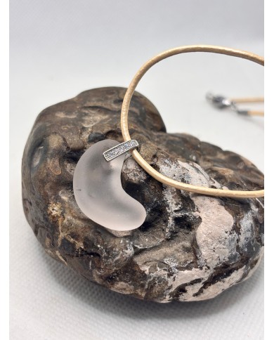 COLLAR ARTESANOS DE CRISTAL MARINO