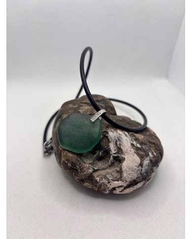 COLLAR ARTESANO D CRISTAL MARINO