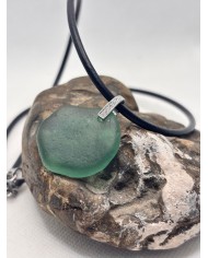 COLLAR ARTESANO D CRISTAL MARINO