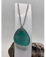 COLLAR ARTESANO DE CRISTAL MARINO