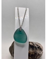 COLLAR ARTESANO DE CRISTAL MARINO