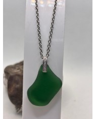 COLLAR ARTESANO DE CRISTAL MARINO