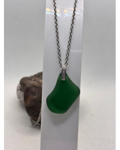 COLLAR ARTESANO DE CRISTAL MARINO