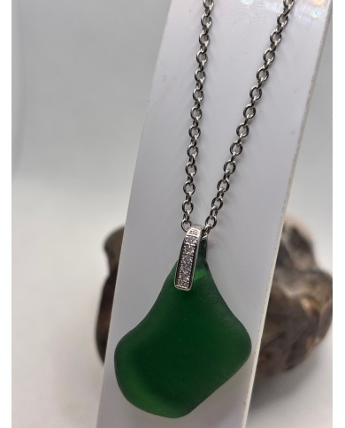 COLLAR ARTESANO DE CRISTAL MARINO