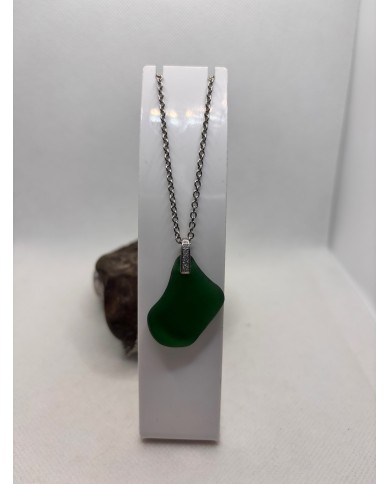 COLLAR ARTESANO DE CRISTAL MARINO