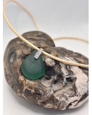 COLLAR ARTESANO DE CRISTAL MARINO