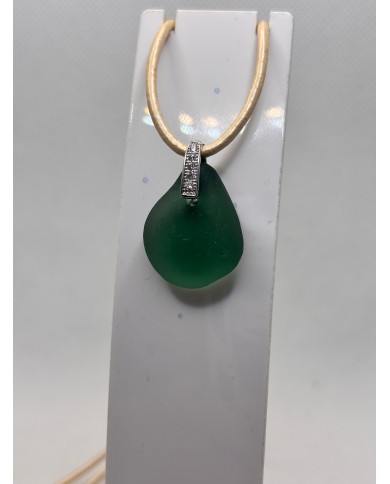 COLLAR ARTESANO DE CRISTAL MARINO