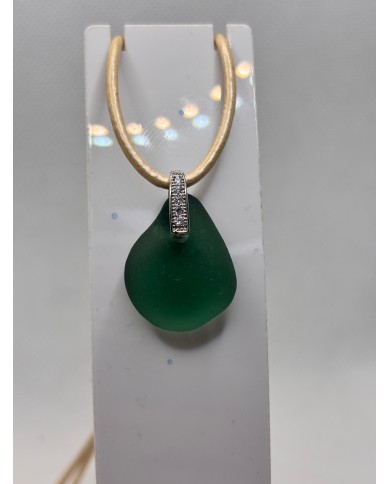 COLLAR ARTESANO DE CRISTAL MARINO