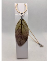 COLLAR ARTESANO DE HOJA NATURAL