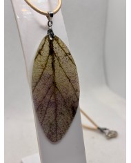 COLLAR ARTESANO DE HOJA NATURAL