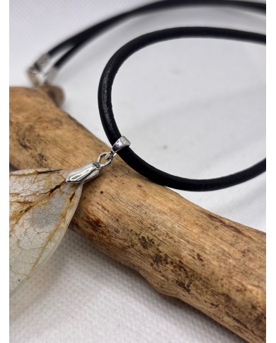 COLLAR ARTESANO DE HOJA NATURAL